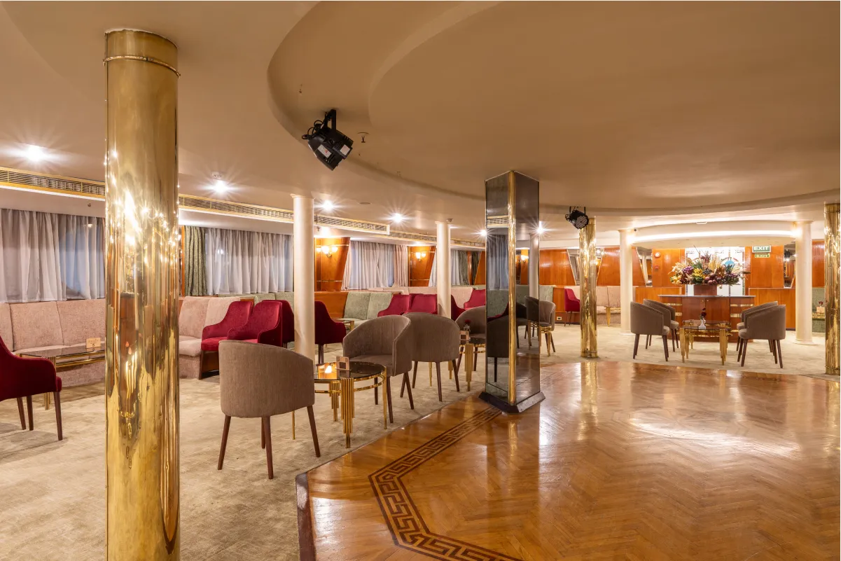 Lounge aboard the Magic I Nile Cruise Nile cruise